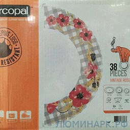 Столовый сервиз Vintage Rose Arcopal  38 предметов